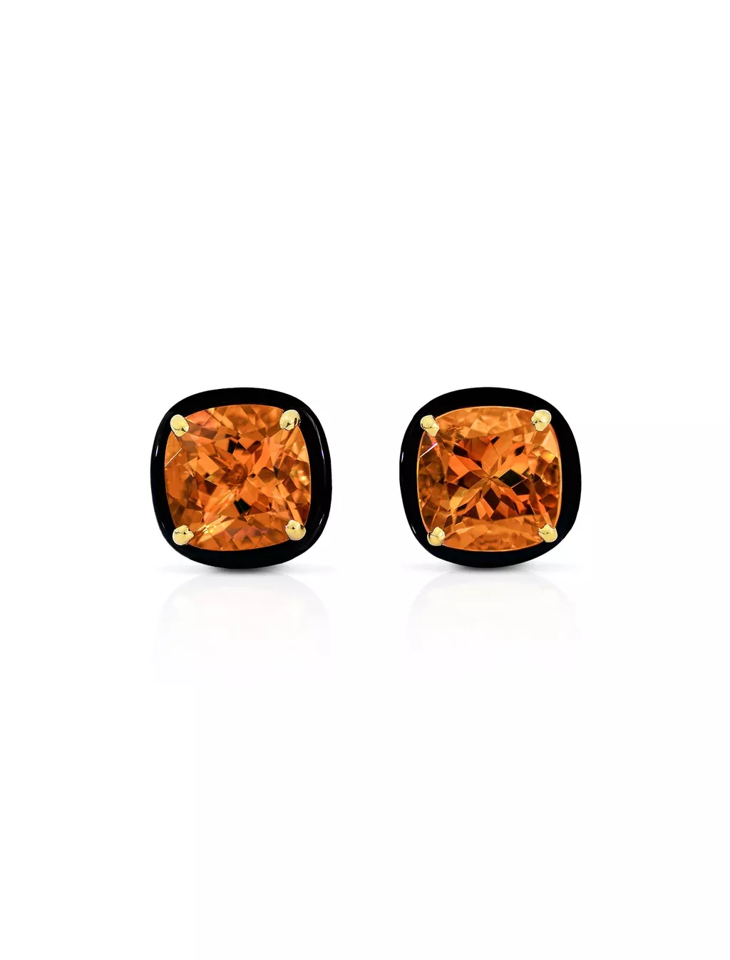Aravali, 18K Yellow Gold + Citrine Earring