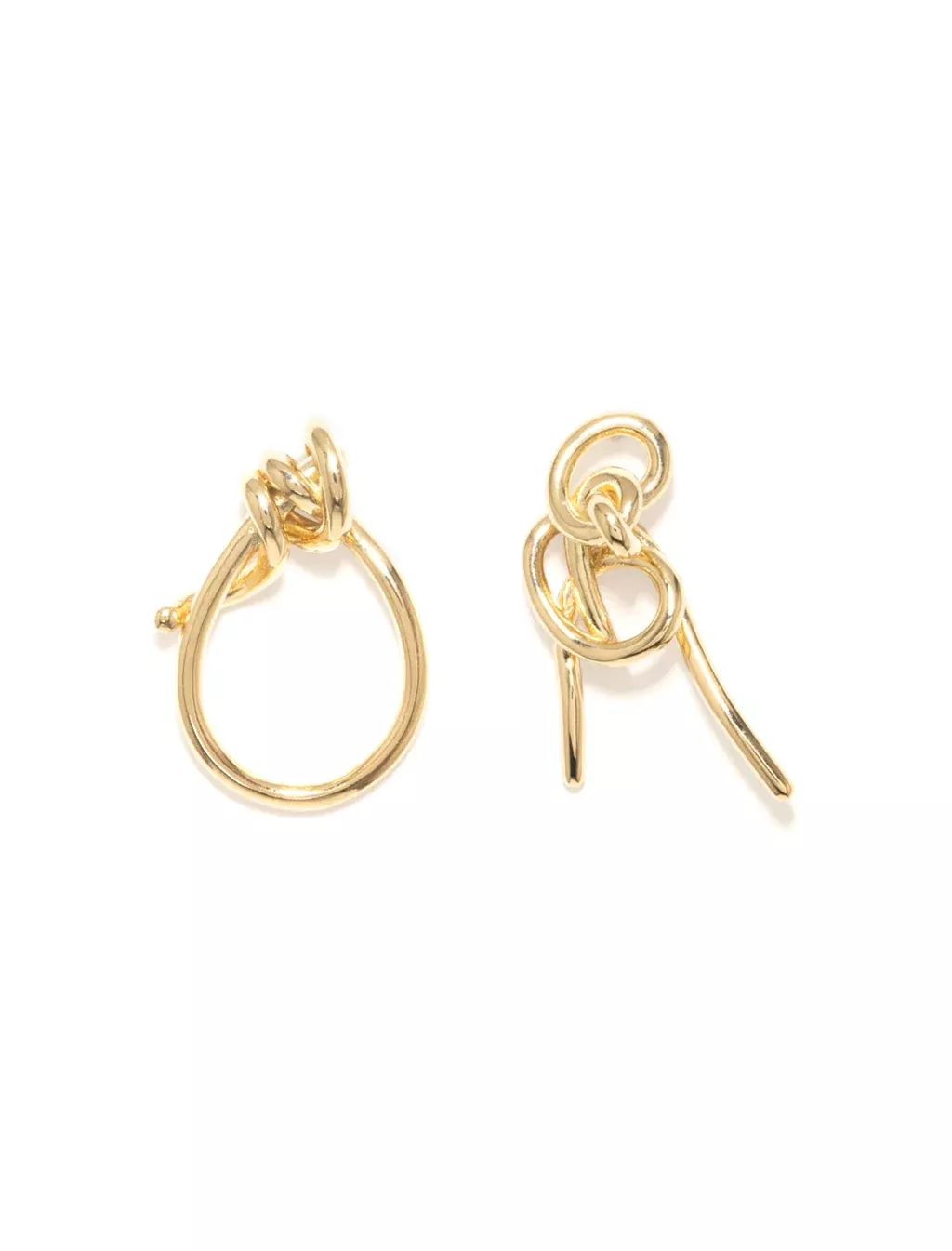 "Notsobig" Thread II, Recycled Gold Vermeil Earrings
