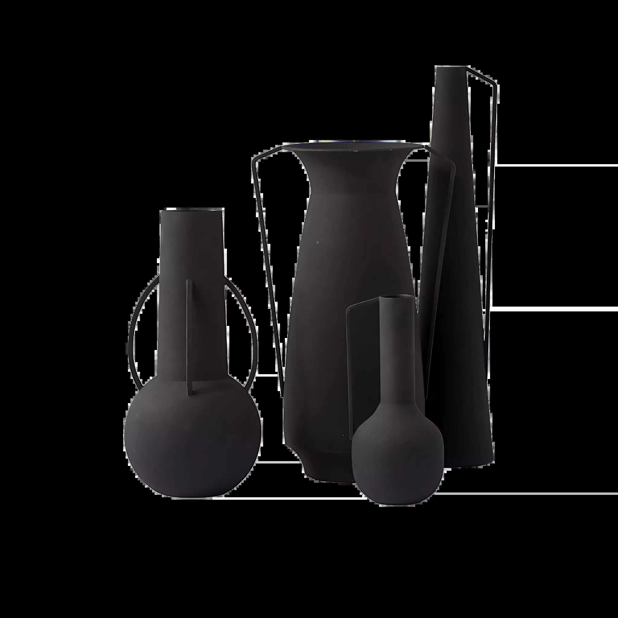 Roman Vases- Set of 4